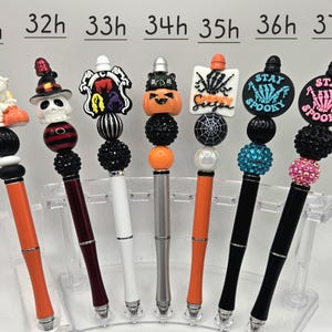 Halloween Themed Beaded Pen Beadable Pen #5