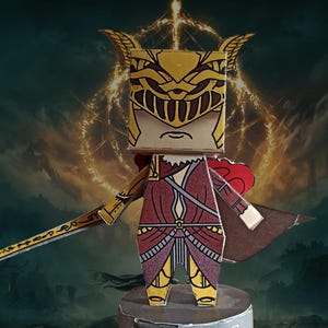 Malenia Blade of Miquella Papercraft - Handmade 3D Paper Model, Decorative Art, Unique Gift for Fans & Collectors
