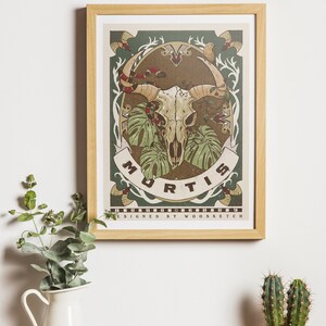 Poster Vintage "MORTIS" - Stampa su Carta Antica - Decorazione d'Epoca