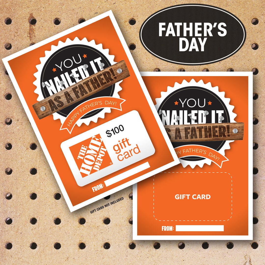 Fathers Day Gift Card Holder, Printable, Instant Download, Father's Day