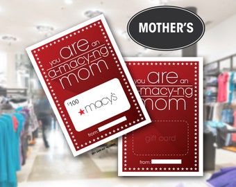 Porta carte regalo, Macy's, Grazie, Caffè, Ciambelle, Download immediato, Stampabile