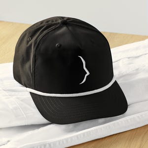 Just Be - hilove.one Golf Rope Cap | Vintage-Style Golf Hat with Snapback | Unisex Golf Trucker Hat | Adjustable Rope Hat for Men & Women