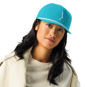 Just Be - hilove.one Vintage‑Style Golf Rope Cap – Structured 5‑Panel Snapback Hat with Contrasting Rope Detail – Unisex Golf Headwear