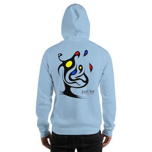 Just Be hilove.one Unisex Hoodie | Cozy Fleece Pullover for Men & Women | Casual Streetwear Sweatshirt | Gift for Him or Her
