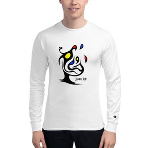 Just Be hilove.one Champion-shirt met lange mouwen voor heren | Katoenen atletisch T-shirt | Streetwear overhemd met laagjes | Cadeau voor hem