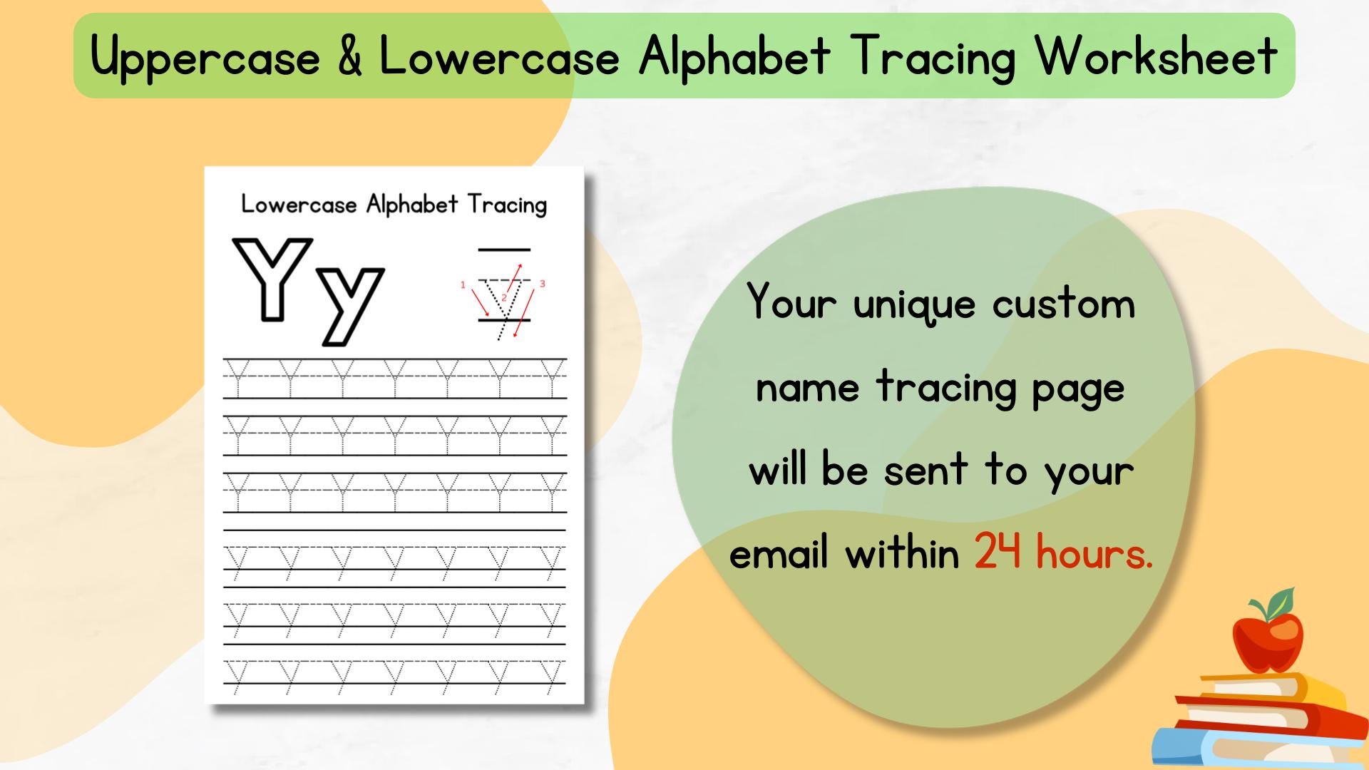 Uppercase & Lowercase Alphabet Children Handwriting Practice Toddler ...