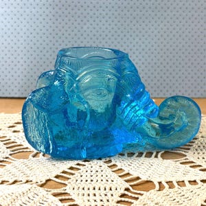 Blue Elephant Vase - Etsy