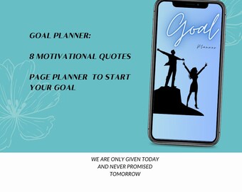 Goal planner, motivational planner, life planner