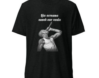 Chester Bennington (His Screams Saved Our Souls) Short sleeve t-shirt