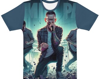 Chester Bennington Cartoon Scream All Over Men's t-shirt
