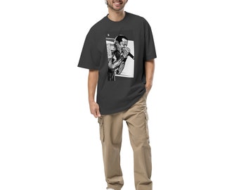 Chester Bennington Screaming Grey Art Oversized T-shirt