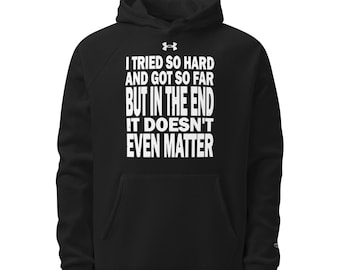 In The End It Doesn't Even Matter Chester Bennington Autograph Sleeve Under Armour® hoodie