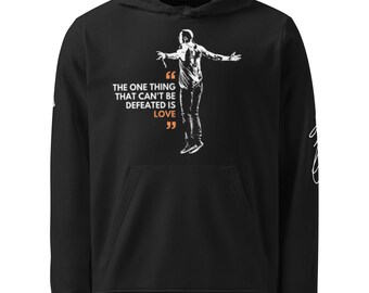 Chester Bennington The One Thing That Can't Be Defeated Is Love Unisex adidas fleece hoodie
