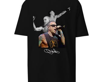 Chester Bennington Screaming with Shadows Men’s premium heavyweight tee
