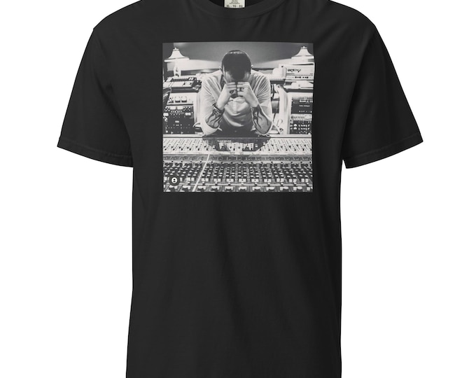 Featured listing image: Chester Bennington At The Soundboard With Lyrics On Back Unisex T-Shirt