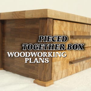 Schmuckschatulle Holzbearbeitungspläne, zusammengefügte Box Baupläne, Holzbearbeitung Tutorial, PDF Sofort-Download, Do it Yourself, Holzarbeiter Geschenke