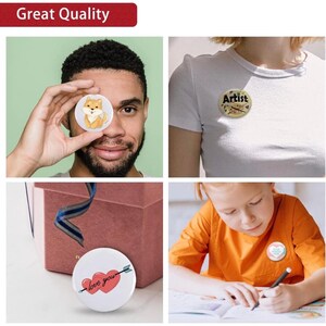 Custom Circle Buttons, Birthdays, Parties, Christmas, Gifts, Favors ...