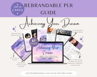 Achieving Your Dreams Done For You Ebook, Brandable Coaching Program, Content for Life Coach, Goal Setting Coach, Dream Coach,Life Coach