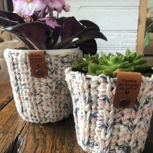 Crochet Plant Cozy You Grow Girl Plant Lover regalo de aliento para hija o amiga regalo de cumpleaños para ella imagen 5