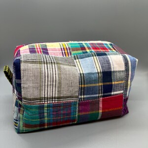 New Free Shipping Plaid Zipper Project Bag Fabric Knitting Crafts Crochet Holder Tabs Handle Storage  Patterns Organizer Organization Bag