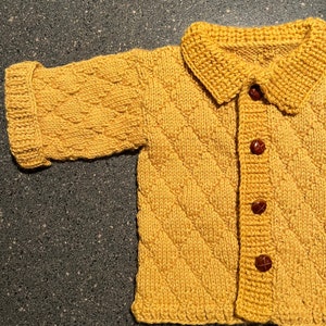 Bairn Barn Coat Pattern PDF Digital Knit Knitting Baby Toddler