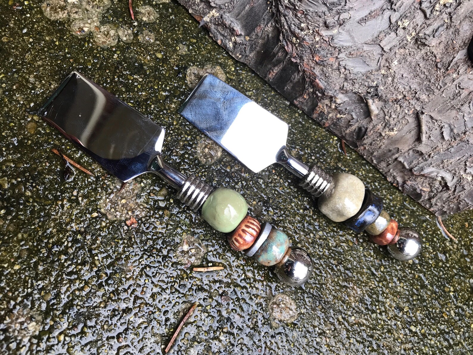 Beaded Wine Bottle Cork Stopper Ceramic Multi Medium Holiday Etsy