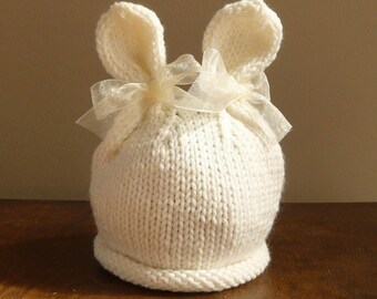 Bunny Rabbit Hat Infant Baby Toddler Beanie Easter Halloween Costume Photo Prop