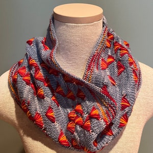 Sunrise Sunset Cowl Digital PDF Pattern Assigned Pooling One Skein Wonder Fingering Sun