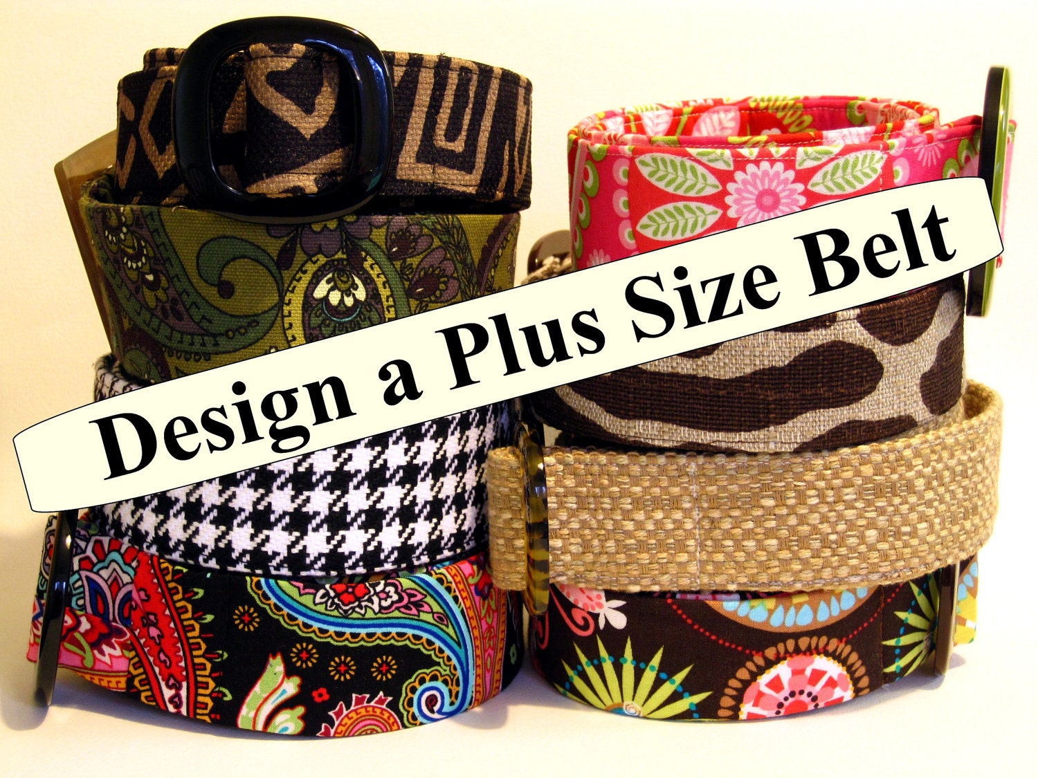 Plus Belt / Large / Long Fabric Belt | Etsy