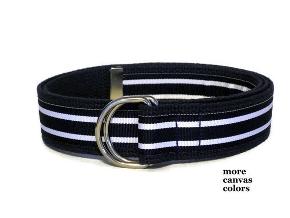 navy canvas belt