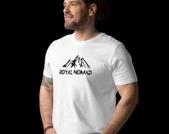 Camiseta unissex de algodão orgânico ecológico da Royal Nomad