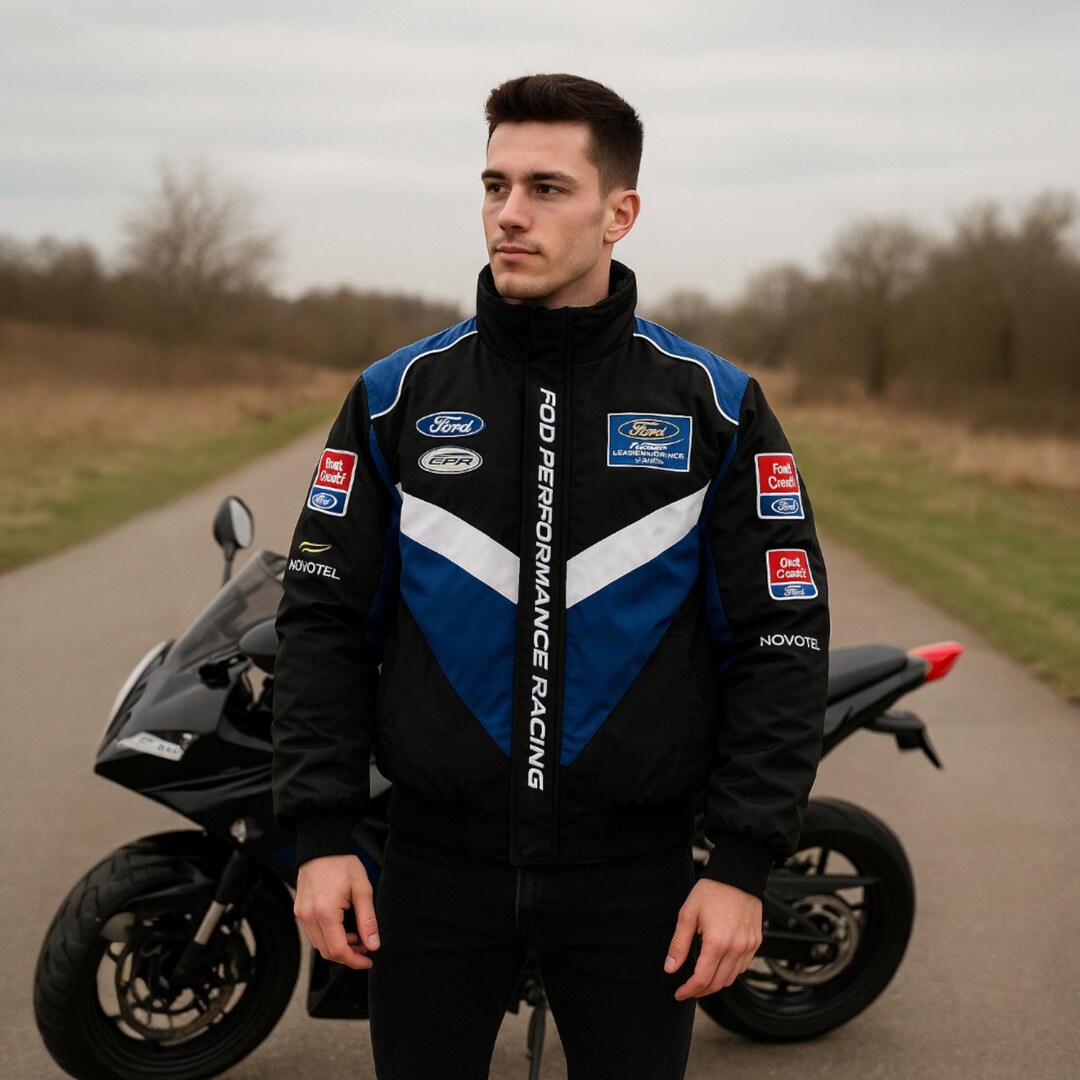 Racing Jacket, Embroidered Graphic Outerwear, Classic Streetwear ...