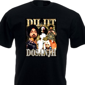 Diljit Dosanjh T-Shirt, Diljit Dosanjh Singer Shirt, Indian Singer Concert Tee, Punjabi Singer Shirt, Diljit Dosanjh Fans Tee Top