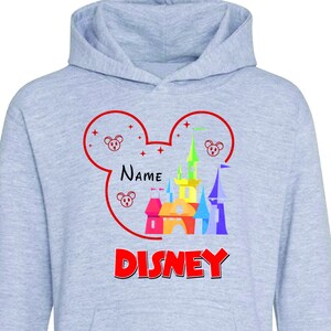Personalised Mickey Mouse Friends Trip Hoodie, Disney Friends Gift Hoodie, Disney Cartoon Character Top, Disney Couple Matching Hoodie