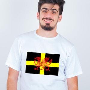 Welsh Dragon wales Rugby Cymric St David T-shirt, Welsh Dragon Funny Top, Welsh Dragon Flag T-shirt, Welsh Dragon Unisex Adult Tee Top