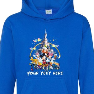 Personalized Disney Mickey Minnie Mouse Friends Trip Hoodie, Disney Cartoon Character Top Disney Couple Matching Hoodie, Disney Unisex Top