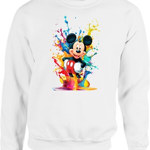 Mickey Mouse Sweatshirt, Disney Friends Gift Jumper, Disney Cartoon Character Top Disney, kids Mickey Mouse Top, Funny Jumper