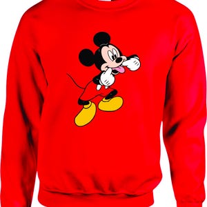 Mickey Mouse Sweatshirt, Disney Friends Gift Jumper, Disney Cartoon Character Top Disney, kids Mickey Mouse Top, Funny Jumper