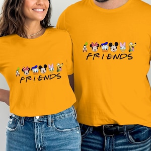 Disney Mickey Mouse Friends trip T-shirt, Disney Friends cadeau T-shirt, Disney stripfiguur top, bijpassende T-shirt Disney koppel