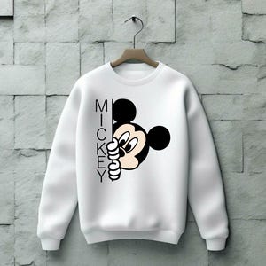 Mickey Mouse Sweatshirt, Disney Friends Gift Jumper, Disney Cartoon Character Top, Disney Trip Sweatshirt, Funny Jumper, Gift For Friends