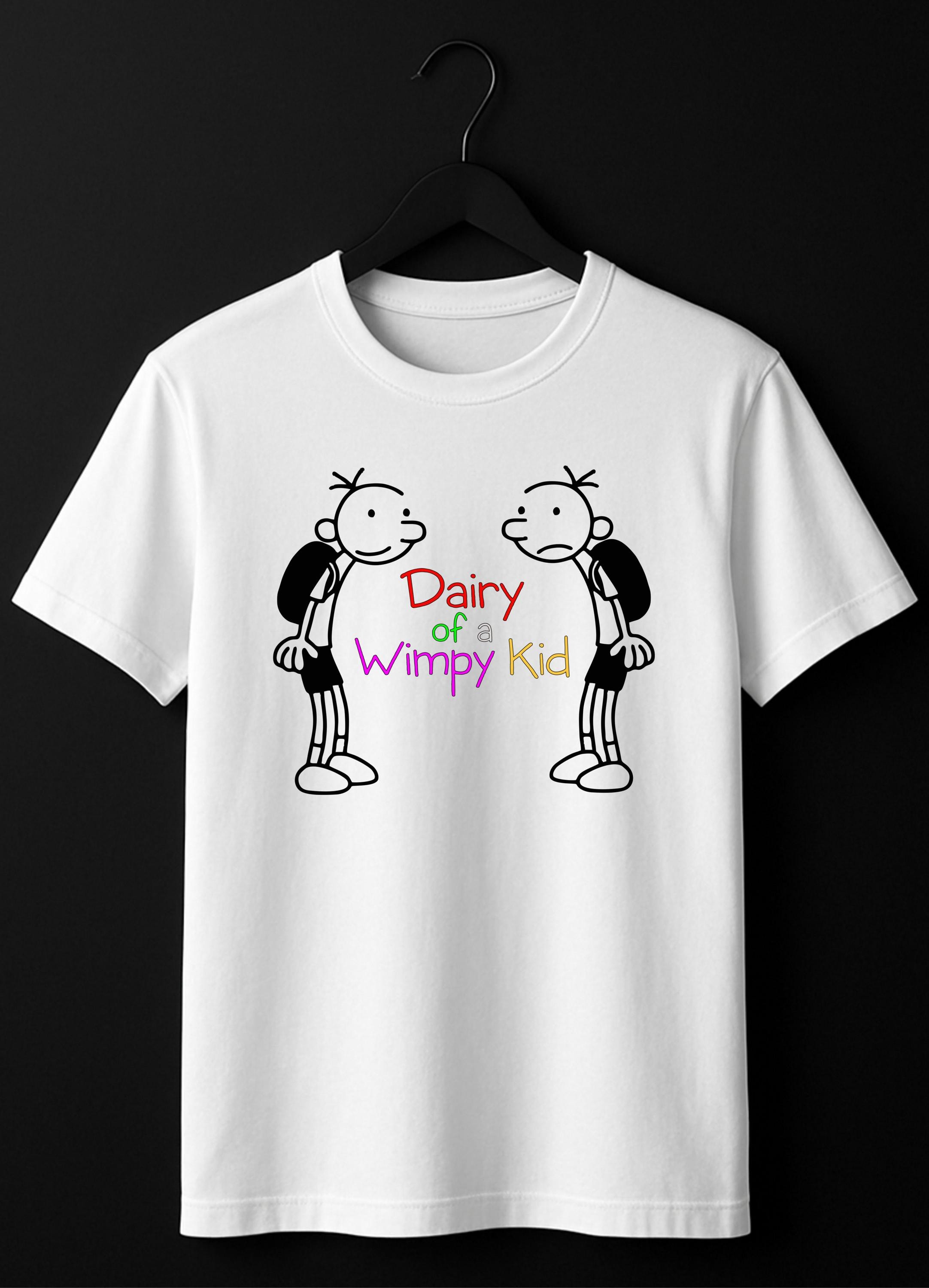 Maglietta Diary Of A Wimpy Kid Per Bambini | T-Shirt Libro Giornata Mondiale | Cotone Pettinato Alta Densità - 4
