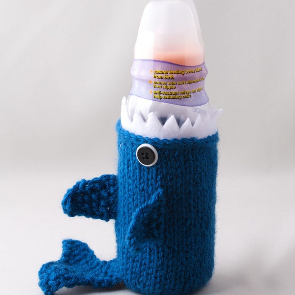 Baby Bottle Monster Shark with tail in Sapphire - This made it to the Front Page