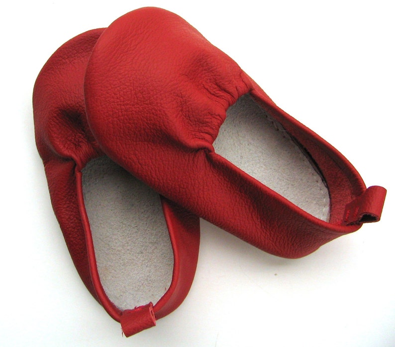 Baby Heart Leather Mok Toddler Leather Shoe Baby Soft Sole image 2