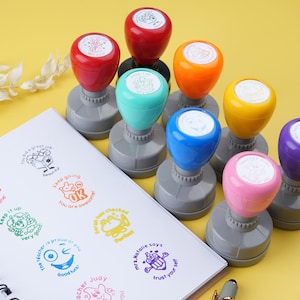 Best Reviews Teacher Stamp, Custom Teacher Grading Stamp, From The Classroom of Teacher Stamp, Comment & Encouragement Phrases, Teacher Gift