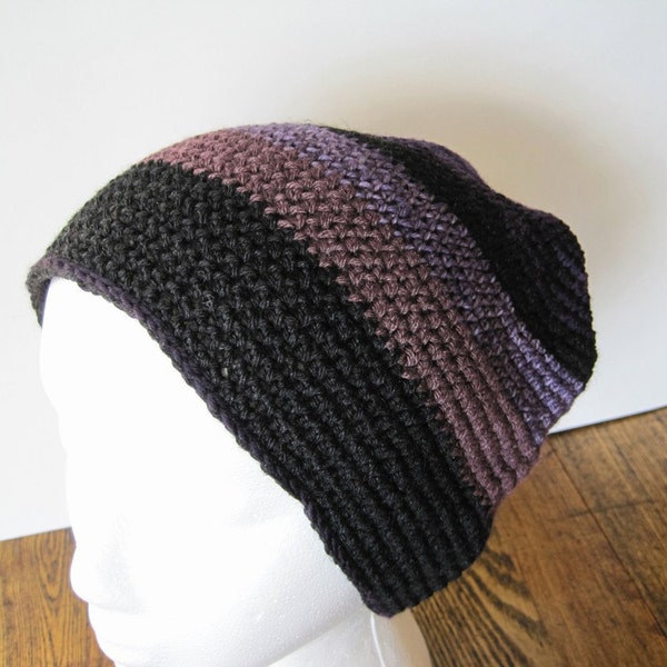 Favorite Purples Lightweight Wool and Silk Beanie