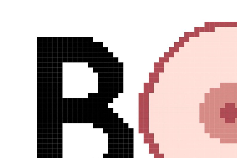 BOOBTASTIC Cross Stitch Pattern INSTANT DOWNLOAD | Etsy