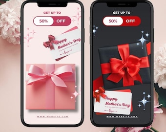 Editable Mother's Day Promotion Instagram Story Template (Canva)