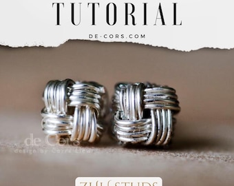 Wire Jewelry Tutorial: Love Knot Zhu Studs Earrings – Mizuhiki Chinese Knot