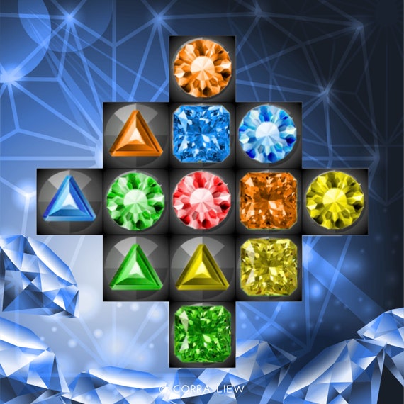 Diamond Quest Puzzle Board Game Printable, Interactive Sensory
