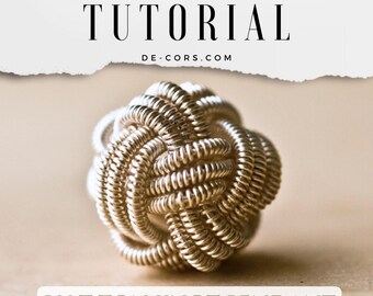 Wire Jewelry Tutorial - Secret Treasury Pendant, Wired Chinese Knot, DCH011, The Love Knot